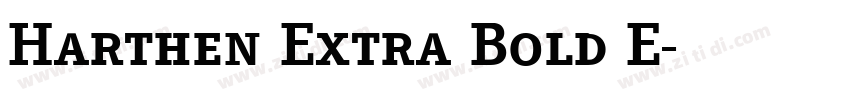 Harthen Extra Bold E字体转换